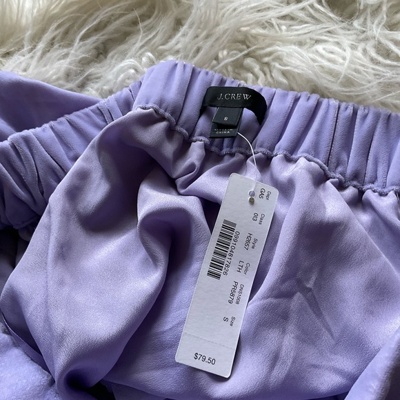 🆕 J. Crew Purple Velvet Peplum‎ Skirt - Picture 3 of 5